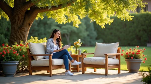 Choisissez des chaises de jardin confortables et durables